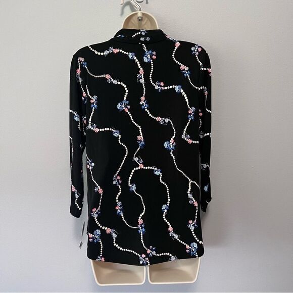 Charter Club Floral and Bead Design Blouse Size S  NWT! - Picture 3 of 8